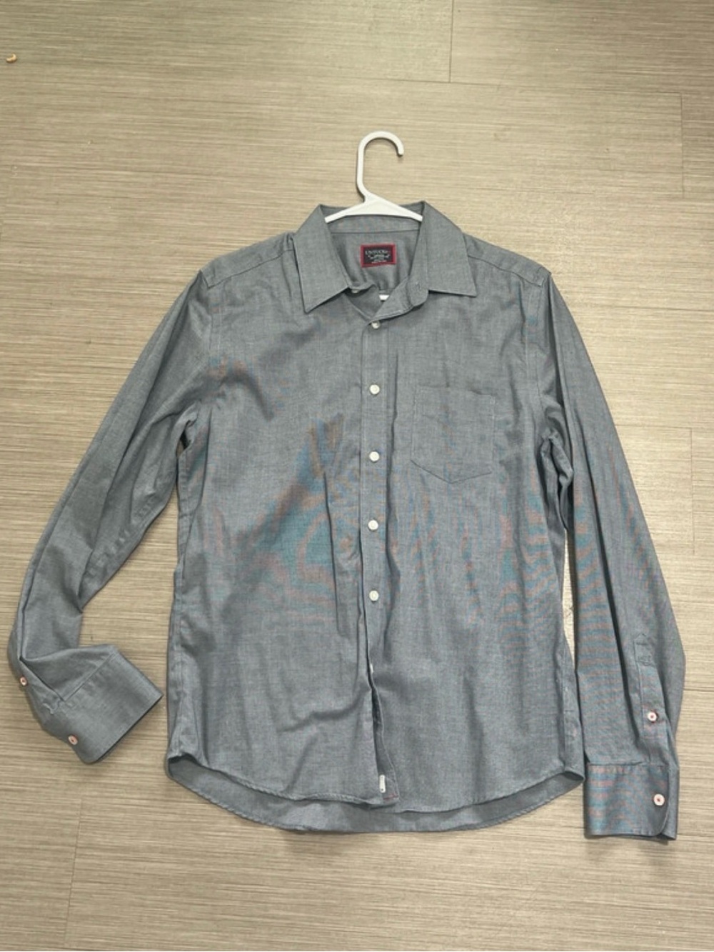 Untuckit Men's Long-Sleeve Button-Up Shirt - Steel Blue